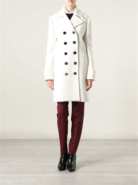 gucci fall 16 white double breasted coat|Gucci blazers for women.